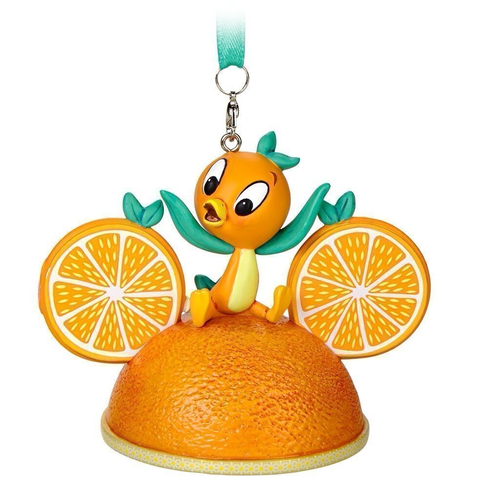 Disney Epcot Orange Bird Sketchbook Ear Hat Ornament Rare New NIB 2022 XMAS